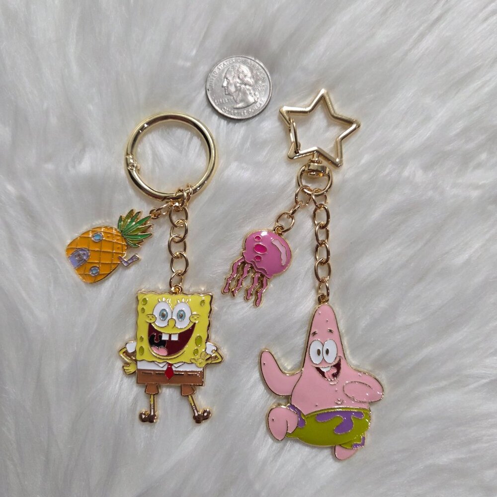Spongebob & Patrick Keychain Set - image 3